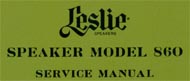 Leslie model 860 (service manual)
